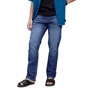 WROGN Mens Comfort Fit Jeans Mid