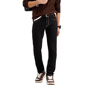 WROGN Mens Cotton Blend Jeans Solid