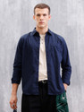 WROGN Men Solid Casual Blue Shirt