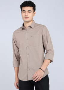 WROGN Men Solid Casual Brown Shirt