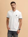 WROGN Men Solid Polo Neck Pure Cotton