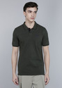 WROGN Men Solid Polo Neck Pure Cotton