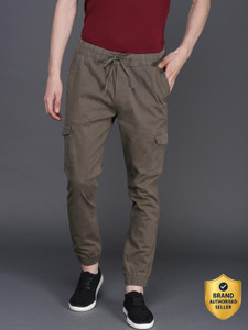 WROGN Regular Fit Men Grey Trousers