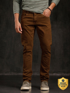 WROGN Slim Men Brown Jeans