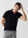 WROGN Solid Men Polo Neck Black T-Shirt