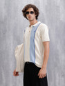 WROGN Solid Men Polo Neck White T-Shirt