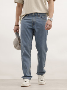 WROGN Straight Fit Men Blue Jeans