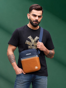 WROGN Tan Men Sling Bag Stylish Sling