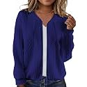 WROLEM Women39s Zip Up Cardigan Sweater Cable