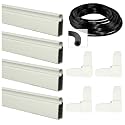 WRS 36" x 36" Window Screen Frame Kit, White Aluminum Frame, for Windows