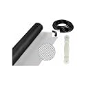 WRS 36x84 Window Screen Repair Kit, Charcoal Fiberglass Mesh, for Windows