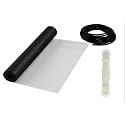 WRS 48x84 Window Screen Repair Kit, Charcoal Fiberglass Mesh, For Windows