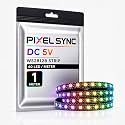 WS2812B RGB Pixel Strip 1M, 60 Individually Addressable LEDs, 5V Digital Programmable LED Strip for DIY Electronics, STEM, Robotics, IoT &amp; Maker Projects(1 Meter, 60 LED/Meter)