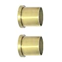 WSK Metal Solid Curtain Bracket, 1 Inch, Antique Brass, 2 Pieces,Rod Pocket