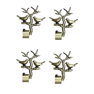 wskart new design best offer deal premium brass antique curtain finials without curtain rod support ws-f528