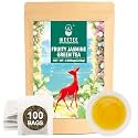 WT WEETEE Fruity Jasmine Green Tea Bags 100 Count, Floral Sweet Fruit Blend