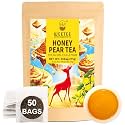 WT WEETEE Honey Pear Tea Bags 50 Count Caffeinated Fruit Flavored Tea Blend