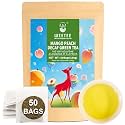 WT WEETEE Mango Peach Decaf Green Tea Bags  50 Count, CO₂  Decaffeinated