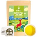 WT WEETEE Sencha Green Tea Bags 100 Count, Non-Bitter Steamed Green Tea