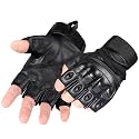 WTACTFUL Tactical Fingerless Gloves Men Women, Breathable Anti-Slip