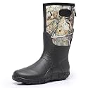 WTW Men's Rain Boots Neoprene - Waterproof Insulated Rubber Mud Boots for Men Winter Snow Work Boots Outdoor