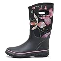 WTW Mid Calf Rain Boots for Women - Waterproof Insulated Neoprene Mud Boots Outdoor Hunting Garden Boots