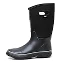 WTW Mid Calf Rain Boots for Women - Waterproof Insulated Neoprene Mud Boots Outdoor Hunting Garden Boots