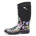 WTW Mid Calf Rain Boots for Women - Waterproof Insulated Neoprene Mud Boots Outdoor Hunting Garden Boots