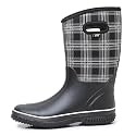 WTW Mid Calf Rain Boots for Women - Waterproof Insulated Neoprene Mud Boots Outdoor Hunting Garden Boots