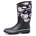 WTW Mid Calf Rain Boots for Women - Waterproof Insulated Neoprene Mud Boots Outdoor Hunting Garden Boots