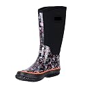 WTW Mid Calf Rain Boots for Women - Waterproof Insulated Neoprene Mud Boots Outdoor Hunting Garden Boots
