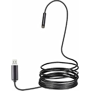 2 meter endoscope camera flexible ip67 waterproof inspection 6 led borescope camera with 2m cable for android pc amp notebook with c-type otg connector