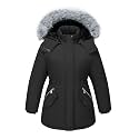 WULFUL Girl’s Winter Parka Coat Long Waterproof Warm Fleece Puffer Jacket