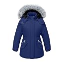 WULFUL Girl’s Winter Parka Coat Long Waterproof Warm Fleece Puffer Jacket