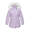 WULFUL Girl’s Winter Parka Coat Long Waterproof Warm Fleece Puffer Jacket