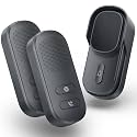 Wuloo Hands Free Wireless Intercom Doorbell for Home Classroom, Two Way Intercomunicador Door bell Chime with 1/2 Mile Distance 4 Volume Levels 10 Chimes Battery Operated with Mute Mode, （1&2, Gray)