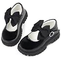 Wulubaba Girls School Shoes, Bow Mary Jane Dress Shoes