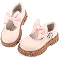 Wulubaba Girls School Shoes, Bow Mary Jane Dress Shoes