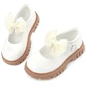 Wulubaba Girls School Shoes, Bow Mary Jane Dress Shoes