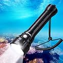 Wurkkos DL70 Dive Light Scuba Diving - 13000lm Super Bright Dive Flashlight 150m IPX8 Waterproof Torch LED Submarine Flashlight - Underwater Flashlight for Diving 4 Mode for Underwater Activity