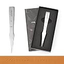 WUTA Leather Chisel All-Polished Die-Steel Puncher French Style Pricking Iron Sharp Leather Punching (Obverse, 2.45 mm 2Teeth)