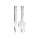 WUTA Leather Chisel All-Polished Die-Steel Puncher French Style Pricking Iron Sharp Leather Punching (Reverse, 3.85 mm 2 Teeth+8 Teeth)