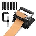 WUTA Leather Skiver,Upgraded Manual Leather Skiving Machine with D-Clip,Strap Cutting Thinning Tools,Leather Working Tools Leather Cutting Machine for DIY Leathercraft (Black)