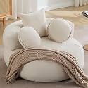 WUTUTUEE Round Oversized Chair Floor Sofa Chair