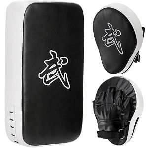 wuweot 2-in-1 punching mitts kick pack set boxing mitts focus pads and taewondo kick pad adjustable soft shield durable training pads set for boxing kickboxing karate muay thai mma training