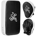 WUWEOT 2-in-1 Punching Mitts Kick Pack Set, Boxing Mitts Focus Pads and Taewondo Kick Pad, Adjustable Soft Shield Durable Training Pads Set for Boxing, Kickboxing, Karate, Muay Thai, MMA Training