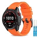 Watch Band Compatible for Garmin Fenix 7X/Fenix 6X/Fenix 5X/Fenix 5X Plus/Fenix 6X/Fenix 6X Pro Soft Silicone Sport Watch Strap