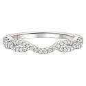 Wuziwen 925 Sterling Silver Twisted Eternity Ring Wedding Bands for Women