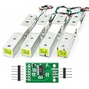 WWZMDiB 1KG/5KG/10KG/20KG Load Cell Amplifier+HX711 24-Bit ADC Weighing Sensor Module Used to Measure Force, Pressure, Displacement, Strain, Torque, Acceleration. (5KG)