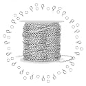 WXJ13 Silver Stainless Steel Cable Chain Brand 11m 36FT Jewelry Making Chains with 20 Lobster Clasps and 30 Jump Rings for Pendant Necklace DIY Making 1.5mm
